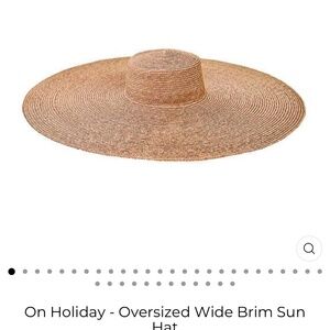 Oversized wide brim hat
